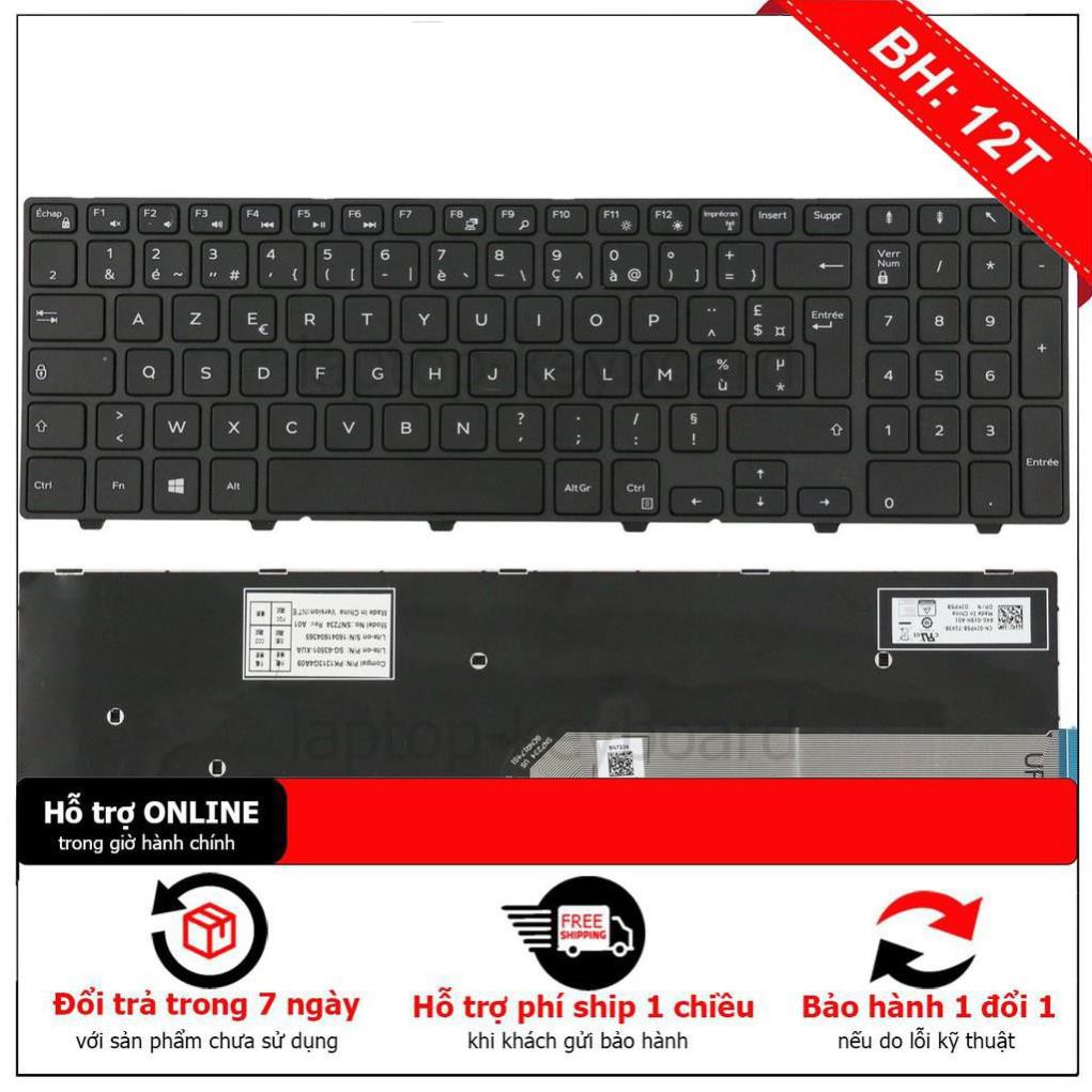 Bàn Phím Laptop Dell Inspiron 3543, 3558, 5758 5545, 5547, 5551, 5555, 5558, 5559, 15, 3000, 5000