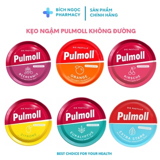 Kẹo Ngậm Ho Không Đường Pulmoll Kirsch Vị Cherry/Cam/Chanh/Khuynh diệp/Nho/Extra 50G