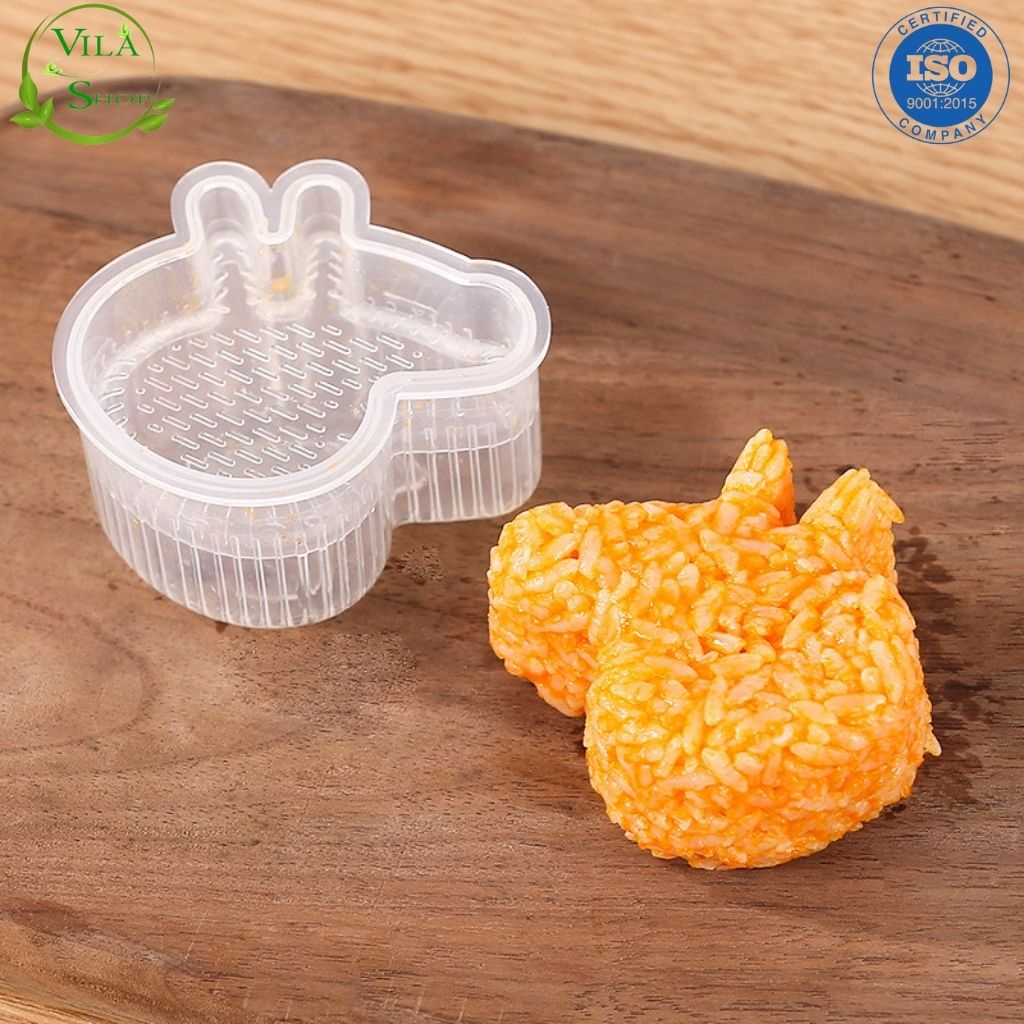 Bộ 7 Khuôn Tạo Hình Cơm, Khuôn Ép Tạo Hình Cơm, Trứng, Bánh Bento Cho Bé Ăn Dặm