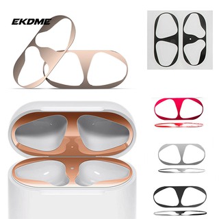 Bộ miếng dán kim loại chống bụi cho tai nghe Apple Airpods