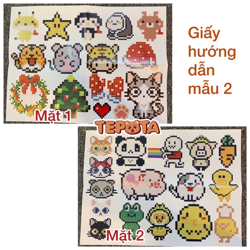 Giấy Hướng Dẫn Lắp Ráp Đồ Chơi Tepota Mẫu 2D HD01