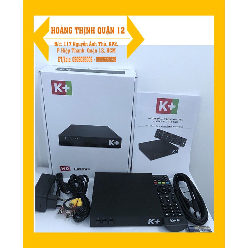 Đầu thu K+ HD - Full HD, Đầu K+ Vệ Tinh Xem hơn 170 kênh truyền hình K+ [Chính Hãng]
