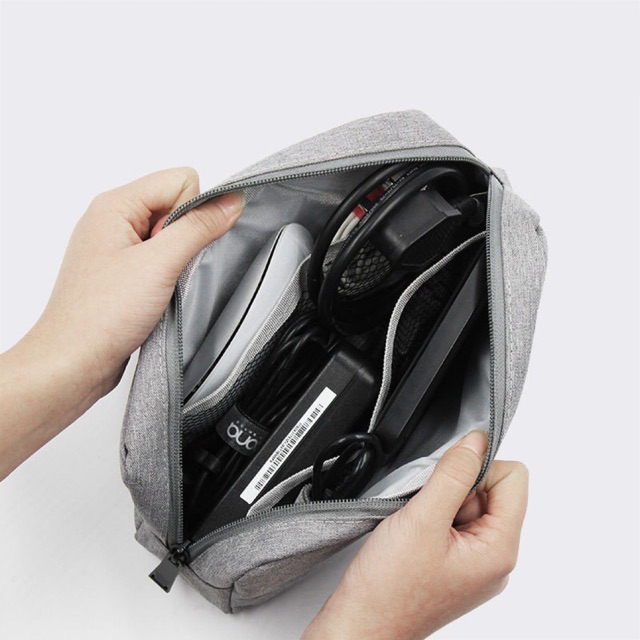 Túi đựng cáp sạc laptop, chuột máy tính, điện thoại và phụ kiện laptop macbook ipad hãng Baona A002