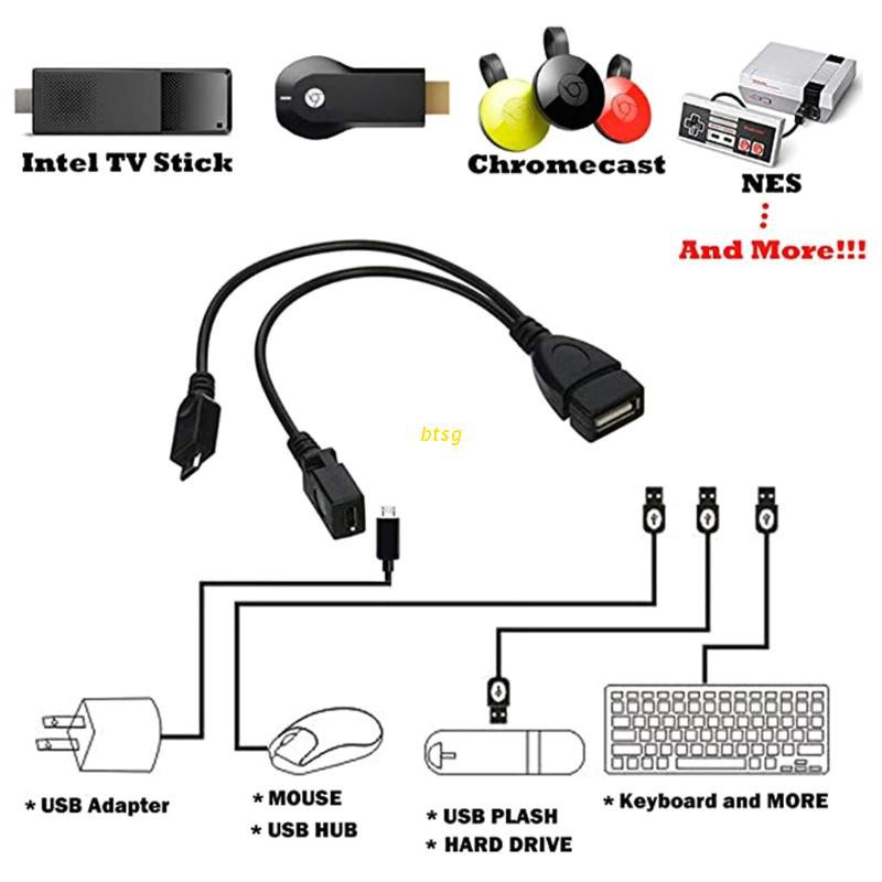 Set 2 Đầu Chuyển Đổi Otg 2 Trong 1 Micro Usb Cho Thiết Bị Điện Tử