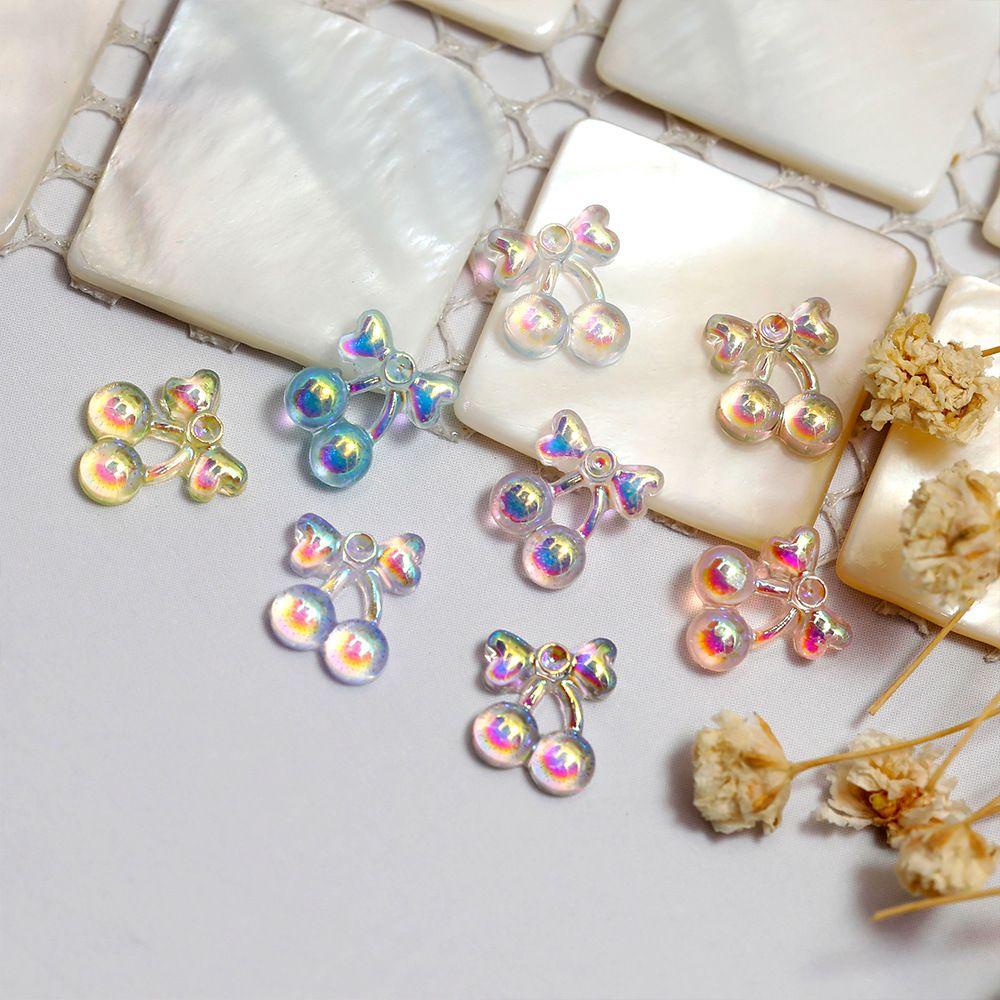 Phụ Kiện Trang Trí Móng Tay Bằng Resin Màu Cherry Aurora