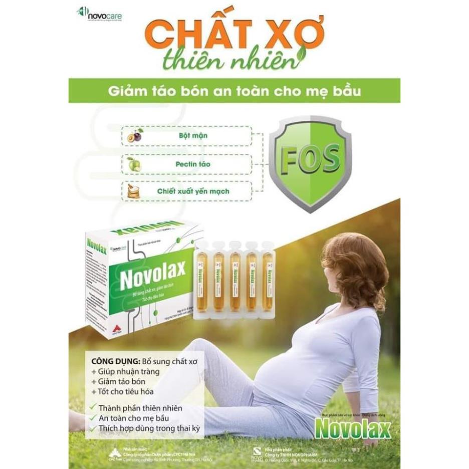 Ống Uống Novolax,Bổ Sung Chất Xơ Cho Mẹ,Bé,Phụ Nữ Có Thai Giảm Táo Bón,Tiêu Hóa Tốt