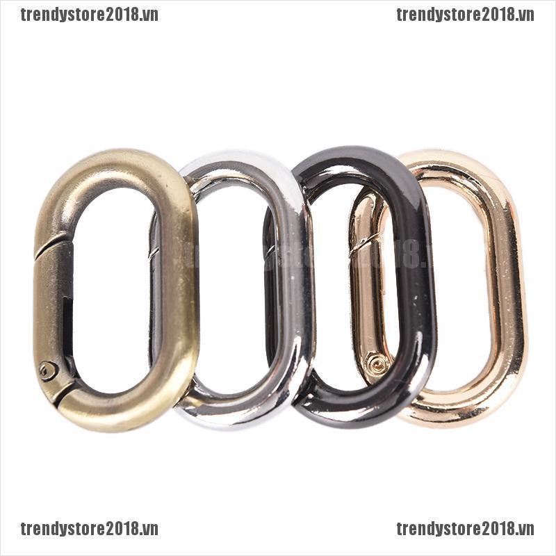 Bộ 5 móc khóa oval bằng hợp kim tiện dụng dùng ngoài trời chất lượng cao