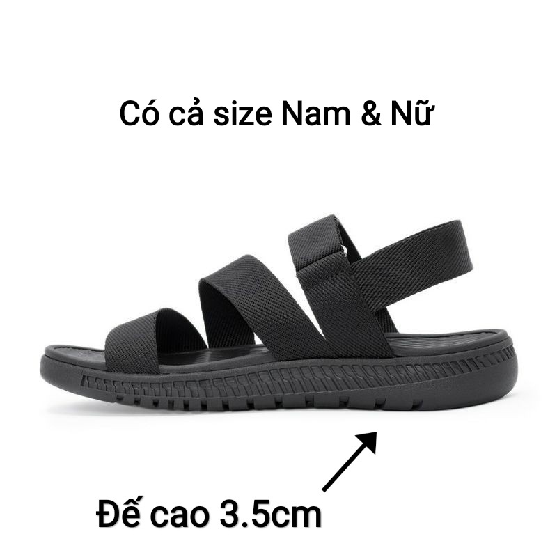 Giày sandal nam, dép quai hậu nữ FACOTA chính hãng quai ngang nam đi học