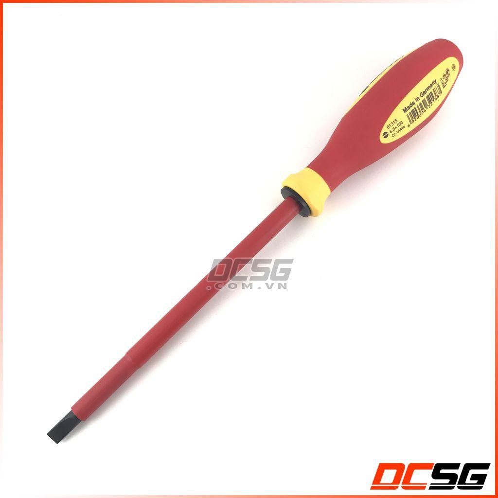 Tuốc nơ vit dẹp 6.5x150mm cách điện 1000V Sata 61315