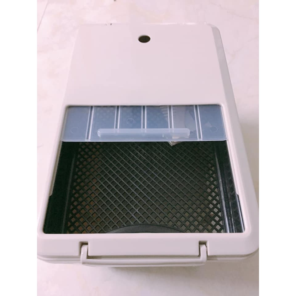 Thùng thu nước và bã trà kèm bộ dây tio dẫn nước thải