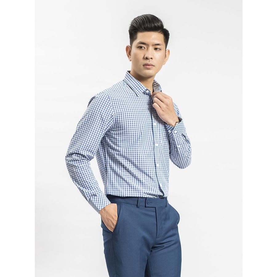 ÁO SƠ MI DÀI TAY NAM ARISTINO ÍT NHĂN TÀ LƯỢN REGULAR ALS62408
