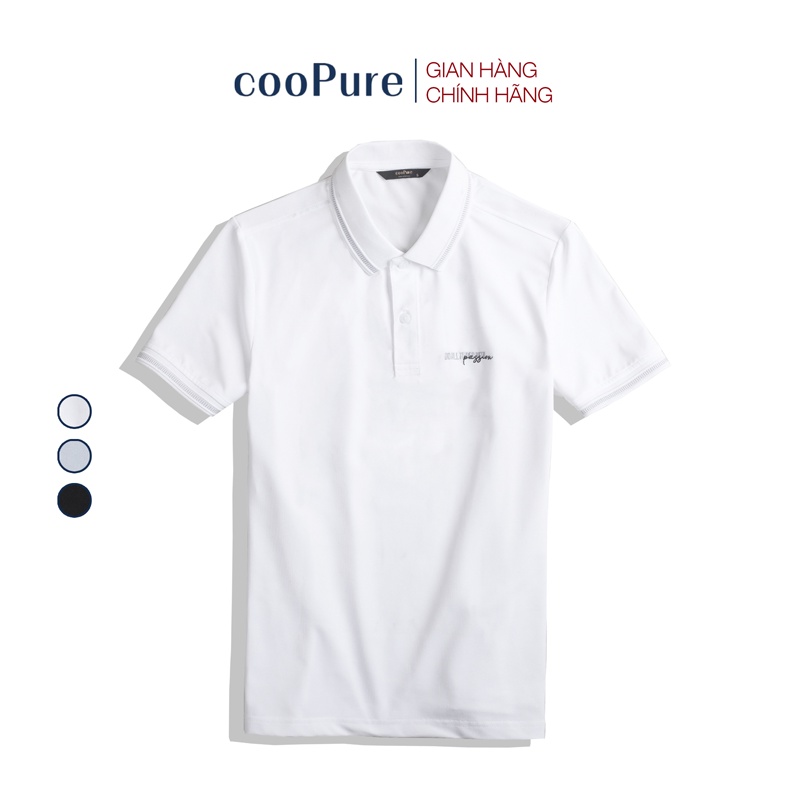 Áo thun polo nam cooPure, chất liệu coolmax mát lạnh, bo viền cách điệu NO.1905 (3 màu)