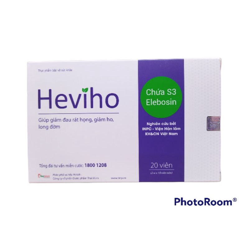 Heviho giúp giảm đau rát họng, giảm ho, long đờm