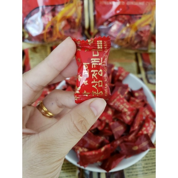 [Có Sỉ] Kẹo sâm đỏ KGS Hàn Quốc có đường bịch 300gr