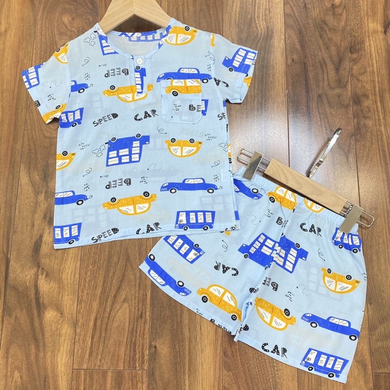 Bộ lanh cộc tay BÉ TRAI SIZE 16-31kg (size nhỏ hơn mục khác)