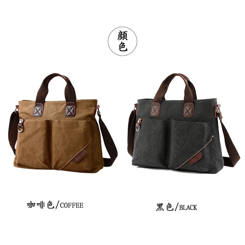 Cặp công sở nam 👜Túi đựng laptop dân văn phòng cao cấp vải canvas dày dặn sức chứa lớn | BigBuy360 - bigbuy360.vn
