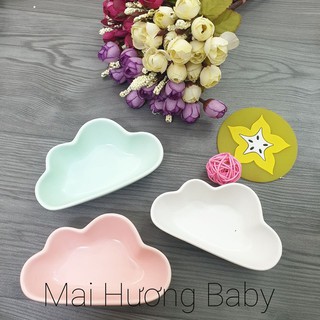 Bát đĩa ăn dặm cho bé bằng sứ