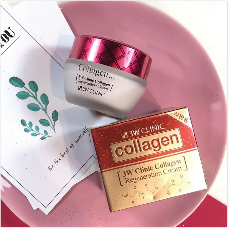 [Mã giảm giá của shop] Kem Dưỡng Da Ngăn Ngừa Lão Hóa 3W Clinic Collagen Regeneration Cream