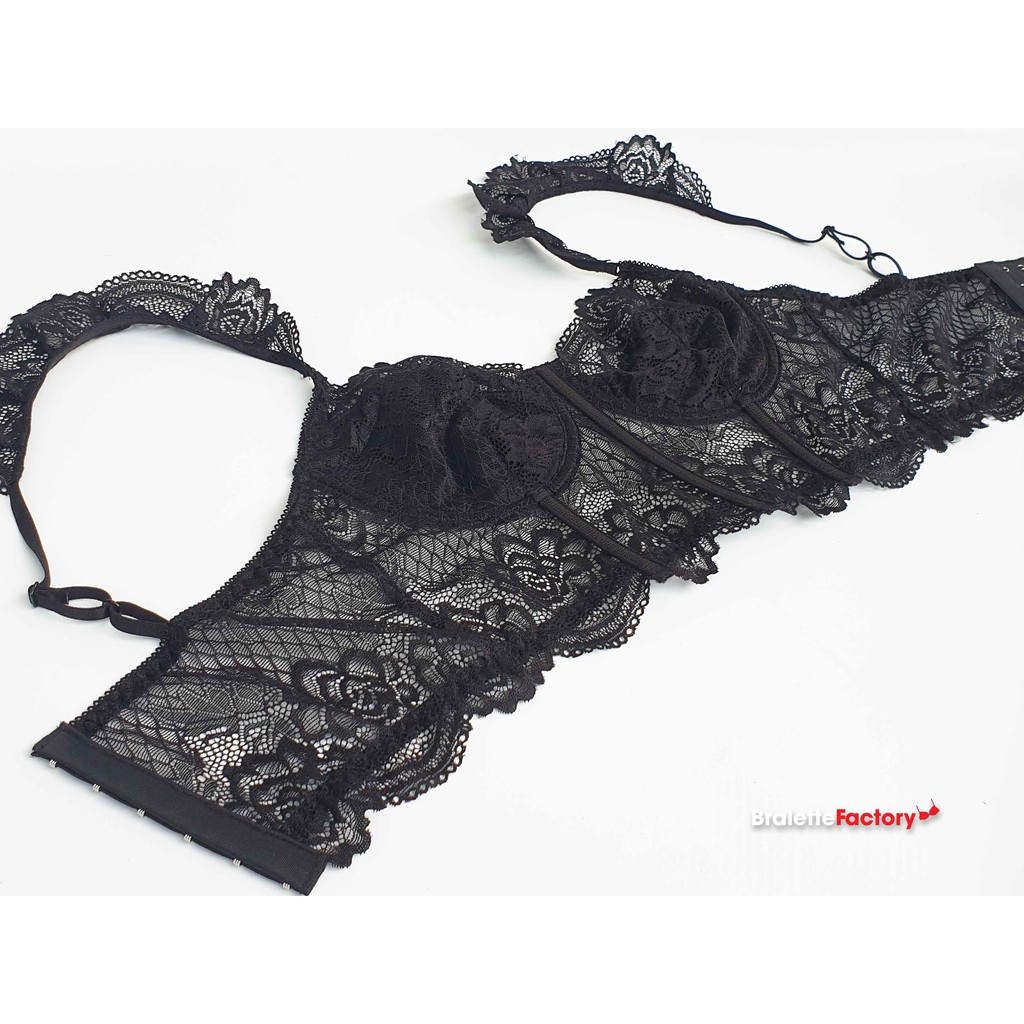 [Tặng mã 30k] Áo lót croptop BraletteFactory, áo lót ren mỏng sexy có gọng, mút lót, bralette hàng thiết kế [mẫu N04] | BigBuy360 - bigbuy360.vn