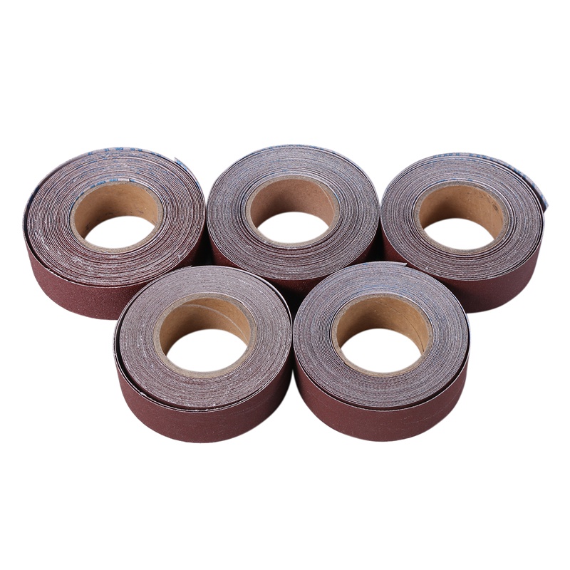 Cuộn Giấy Nhám 5 Kích Thước 6M 150-600 Grit Dùng Làm Đồ Gỗ / Kim Loại