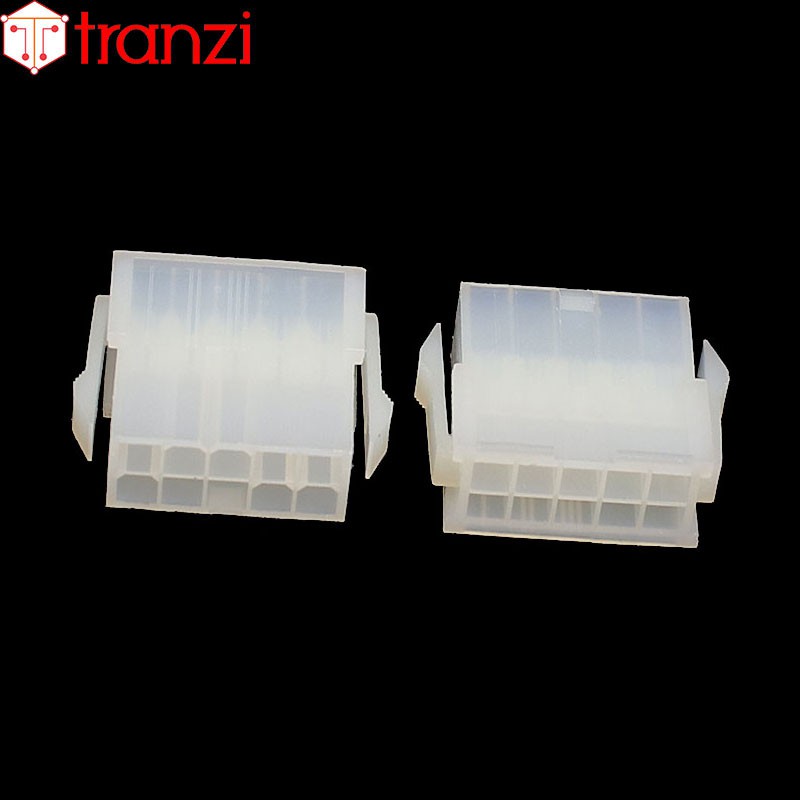 Vỏ header 4.2mm 5559 2x5P 24mm trắng - túi 10 cái