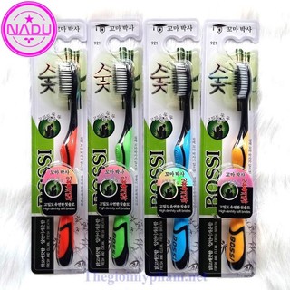 Bàn Chải Đánh Răng Than Tre Hoạt Tính Hàn Quốc BOSSI (không chọn mầu)