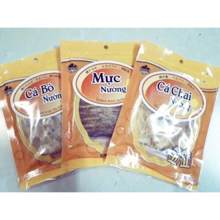 Mực, Cá Bò, Cá Chai Nướng ăn liền xuất Hàn Quốc
