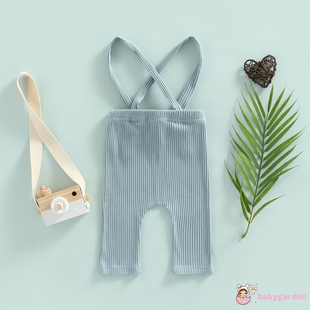 Quần Yếm Dài Màu Sắc Trơn Phong Cách Đường Phố Thời Trang Cho Trẻ Em