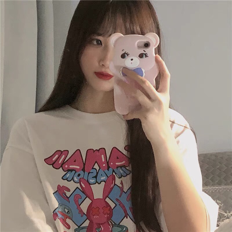 (Đủ size M-L-XL) Áo KAWAI Thun tay lơ from rộng KL Unisex