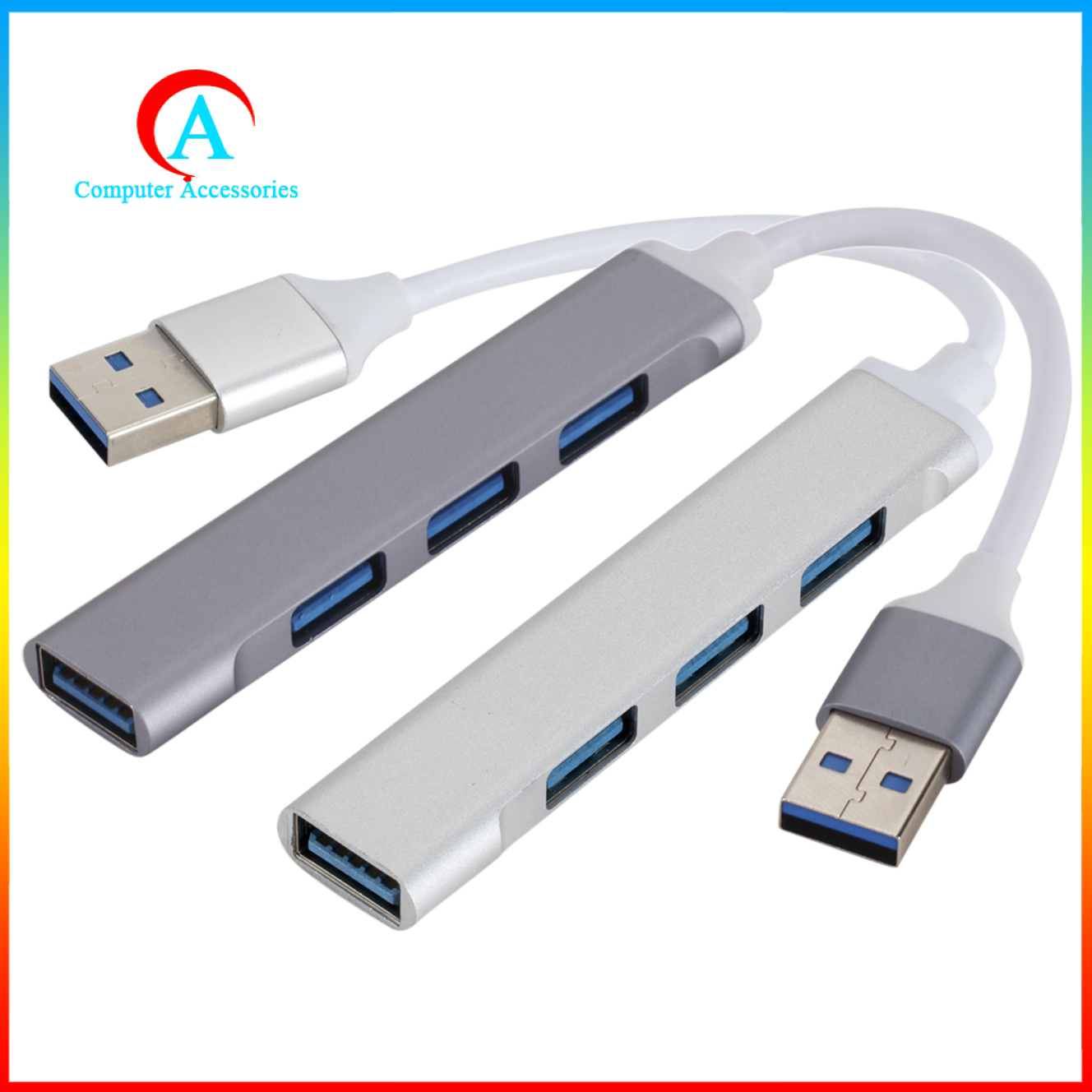 Bộ Chia 4 Cổng Usb 3.0 Otg Bằng Kim Loại Siêu Bền Tiện Dụng | BigBuy360 - bigbuy360.vn