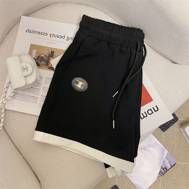 Set đồ 2 món gồm áo polo tay ngắn quần short thể thao trẻ trung thời trang mùa hè Hàn Quốc dành cho nữ