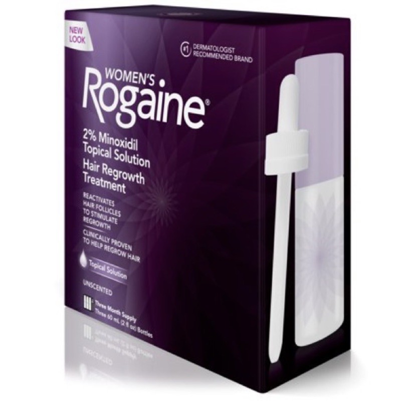 Thuốc mọc tóc nữ Rogaine 2% Minoxidil Topical Solution 60ml *3chai