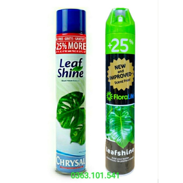 Chai Xịt Bóng Lá Chuyên Dùng Cho Hoa Lan Và Cây Cảnh Leaf Shine 750ml