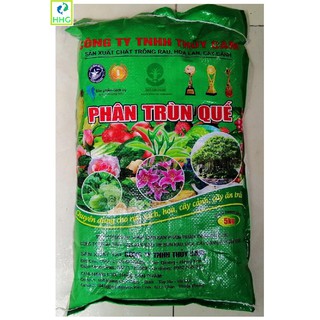 PHÂN TRÙN QUẾ CHUYÊN DÙNG CHO RAU SẠCH, HOA, CÂY CẢNH, CÂY ĂN TRÁI KHỐI LƯỢNG 5KG