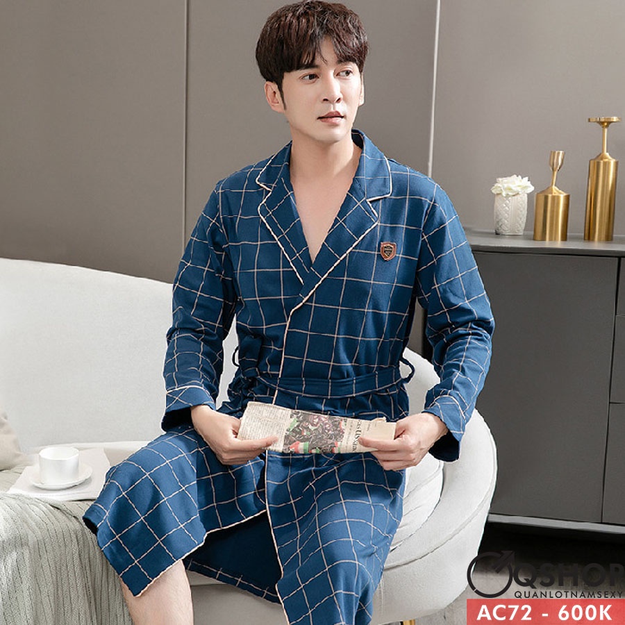 Áo choàng tắm nam thun cotton QSHOP AC71-AC72-AC73