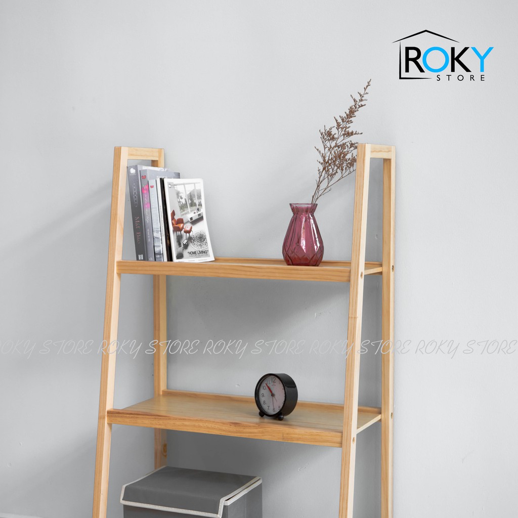 KỆ ĐỂ SÁCH 4 TẦNG DÁNG CHỮ A MÀU TỰ NHIÊN - A BOOK SHELF 4F NATURAL SIZE L | BigBuy360 - bigbuy360.vn