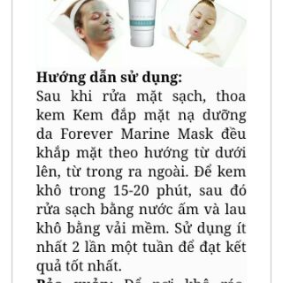 Kem đắp mặt nạ forever