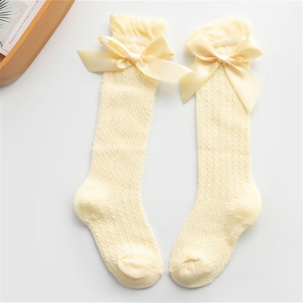 CLEVER Vớ Cotton Mềm Đính Nơ Thoáng Khí Cho Bé Gái