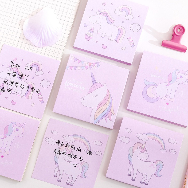 Tập giấy ghi chú hình ngựa thần Unicorn dễ thương cute TooYoo TY0075