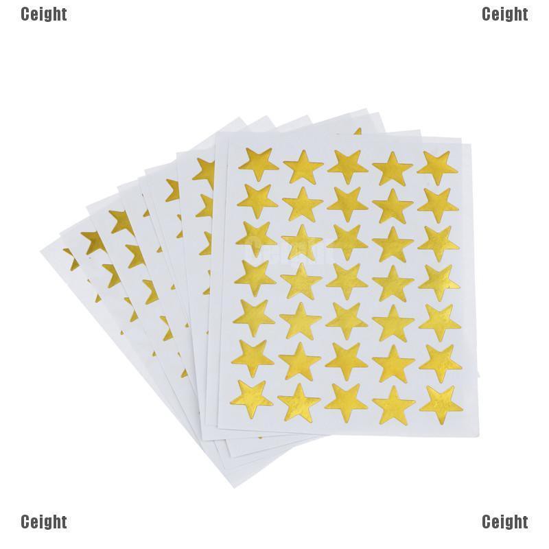 10Pcs Lovely Star Stickers Teacher Label Reward For Kids Student Gift Stationery