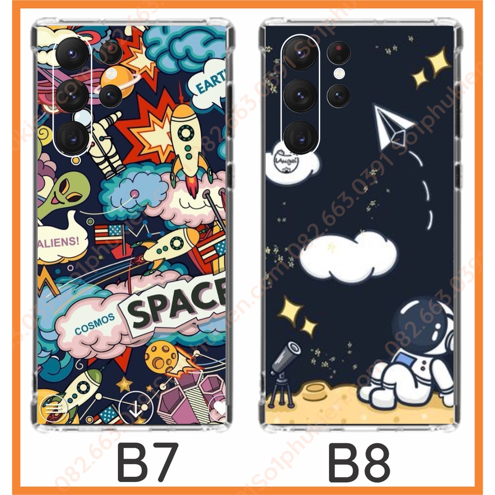 Ốp lưng Samsung s23 ultra 5g / s22 ultra 5g dẻo trong chống sốc in hình nhiều mẫu dễ thương