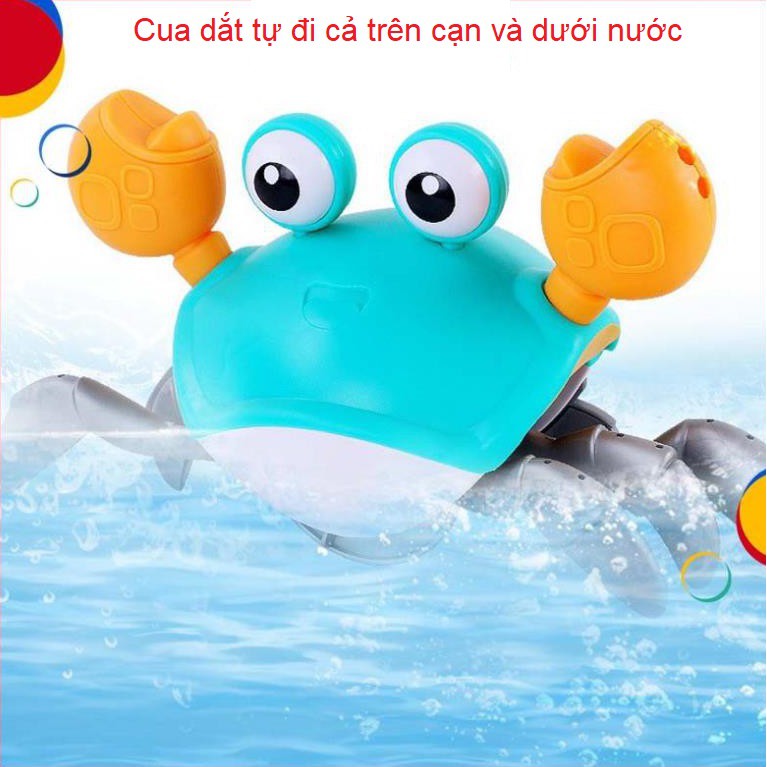 Đồ chơi nhà tắm cua bơi lội bò tinh nghịch bé dắt đi bộ bé siêu thích