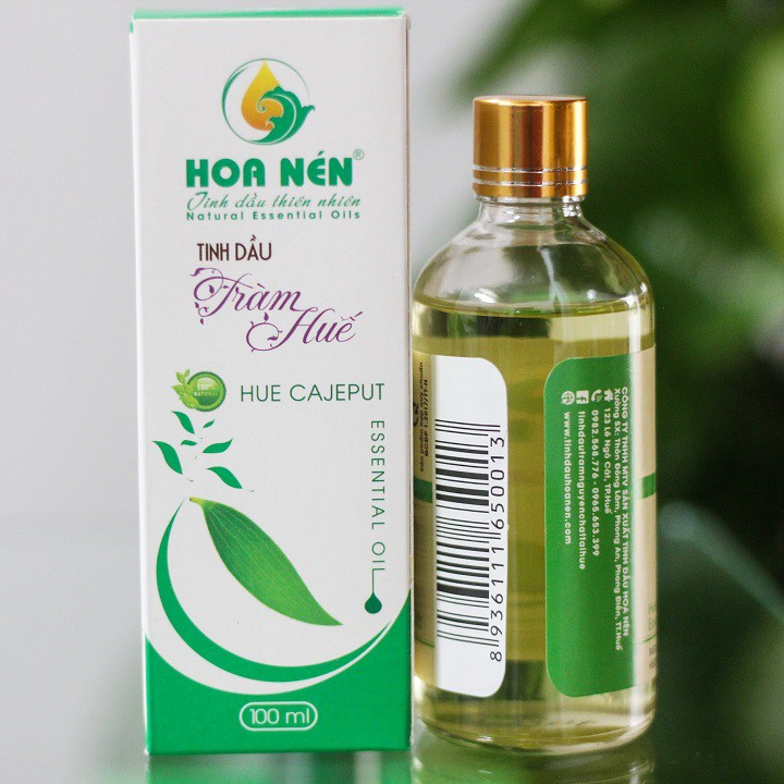 Tinh dầu tràm Huế nguyên chất Hoa Nén 100ml 🍃 Dầu tràm gió thiên nhiên nguyên chất 100% - Có kiểm định chất lượng