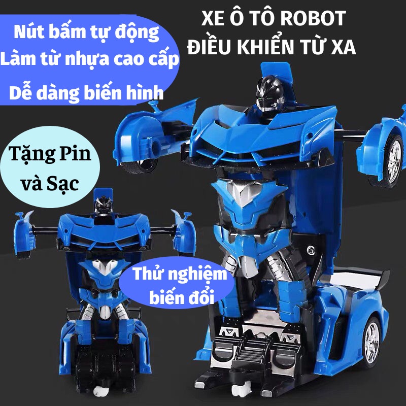 Xe Điều Khiển Từ Xa Ô Tô Đồ Chơi Điều Khiển Thông Minh Biến Hình Robot Hiện Đại TITAN STORE