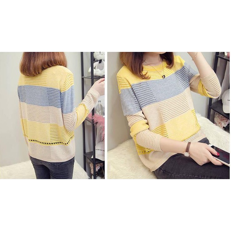 Áo len nữ dáng thụng trẻ trung chất len mềm mịn co giãn thoải mái nhiều màu mã A0209