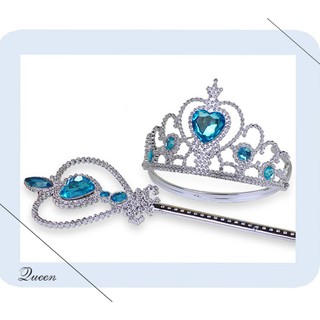 Set vương miện + gậy Elsa thần thành