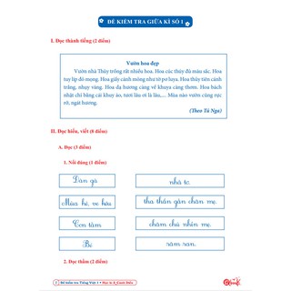 Đề Kiểm Tra Định Kì Tiếng Việt - Toán Lớp 3