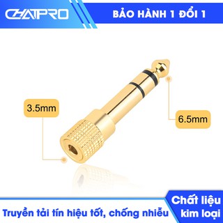 Đầu chuyển đổi audio 3.5mm sang 6.5mm - truyền tải âm thanh tín hiệu tốt