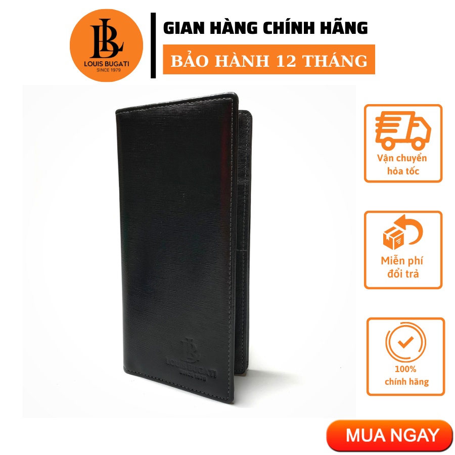Ví nam cầm tay LOUIS BUGATI VMP02 da bò cao cấp