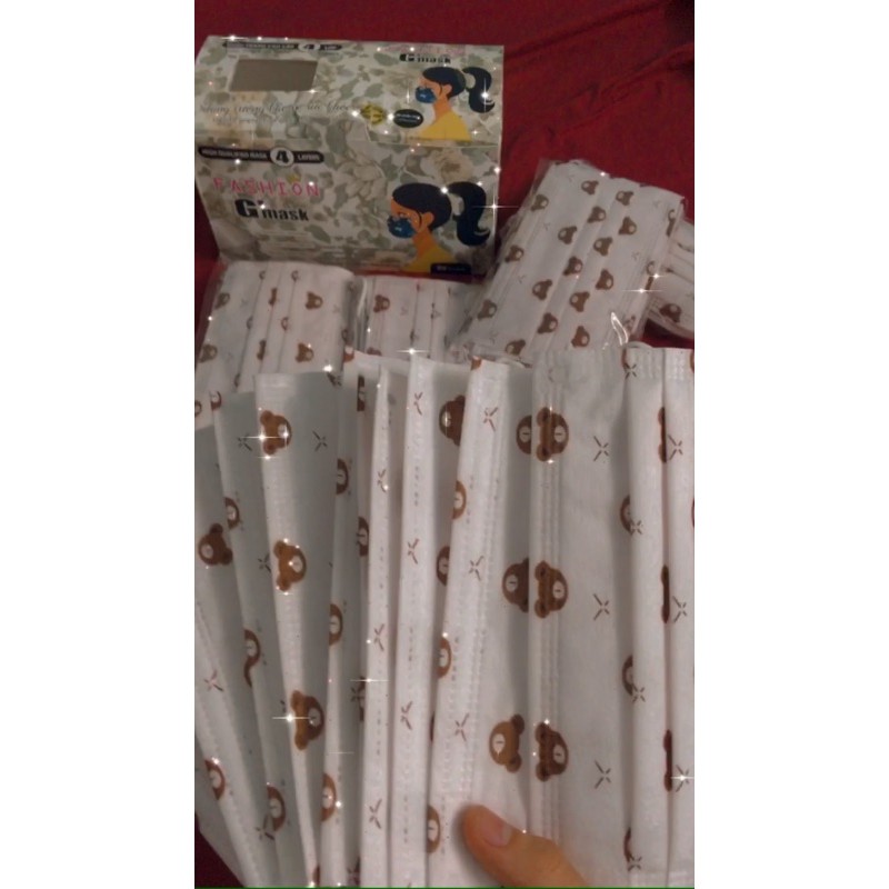 khẩu trang in hình gấu hot | BigBuy360 - bigbuy360.vn